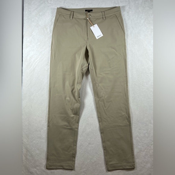 NWT QUINCE 32W 32L Classic Cotton Performance Stretch Lulu ABC Pants C18 - Picture 1 of 11